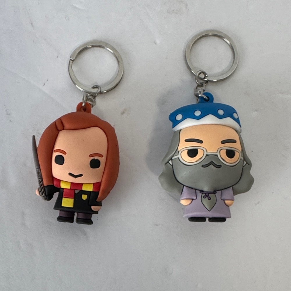 Harry Potter’s Jenny Weasley and Dumbledore  Soft Touch 3D PVC‎ Keychain